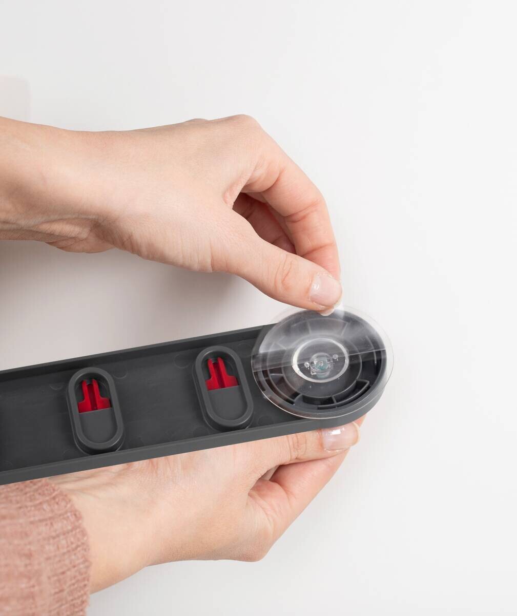 Vileda Klebeleiste grau Kunststoff B/H/L: ca. 6,5x3,8x43,2 cm