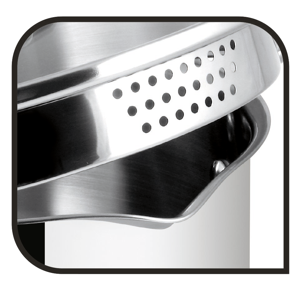 Tefal Topfset silber Edelstahl 7 tlg.