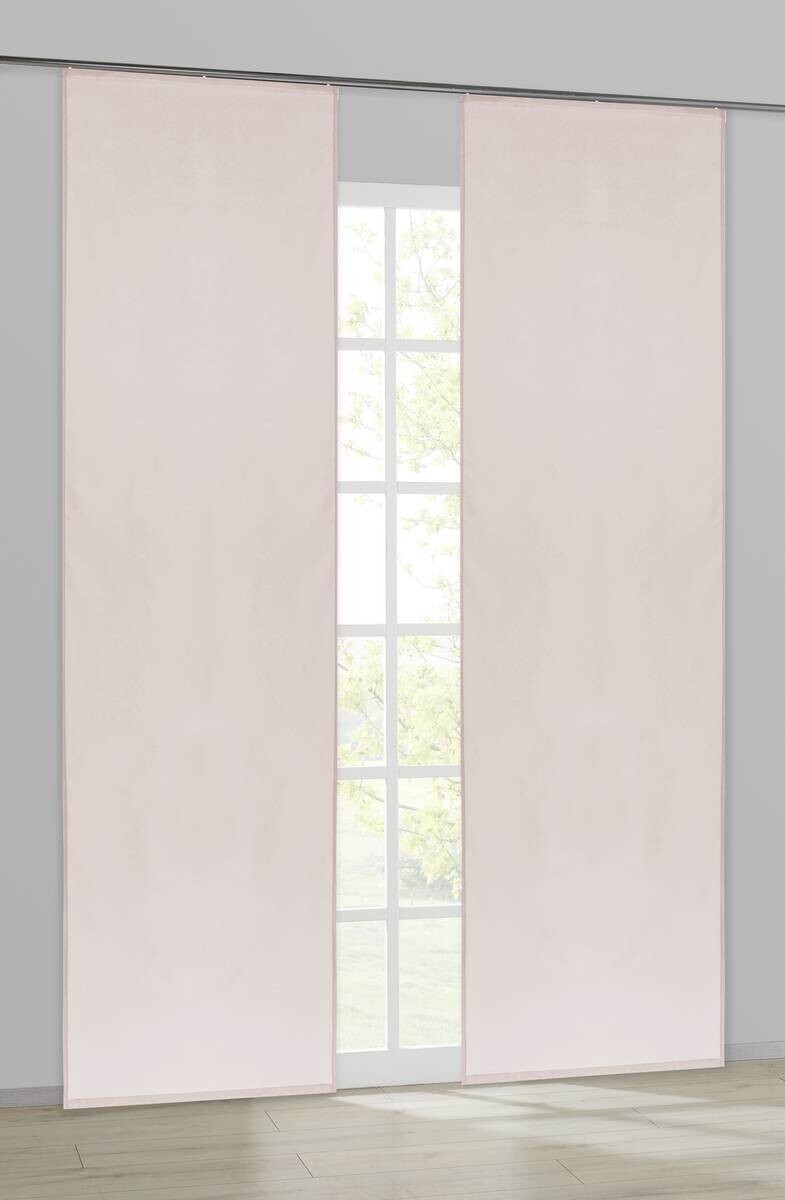 ACUS design collection Schiebevorhang Pearl rosé B/L: ca. 60x245 cm