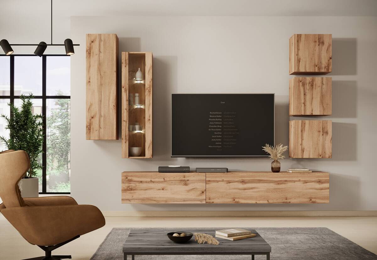 Hängeschrank VIVIEN Eiche Wotan Nachbildung B/H/T: ca. 50x50x30 cm