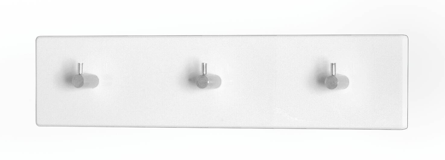 Garderobenleiste weiß hochglänzend B/H/T: ca. 34x8x5 cm