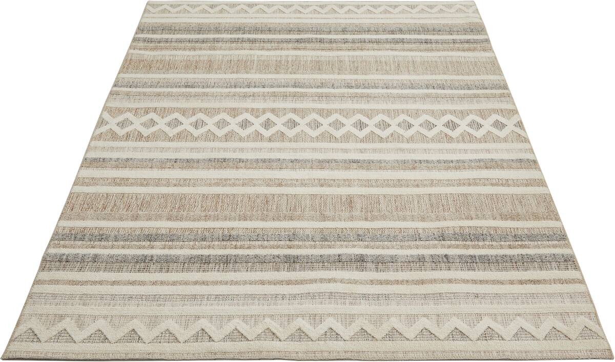 Webteppich Crosby Cremegrau B/L: ca. 160x230 cm