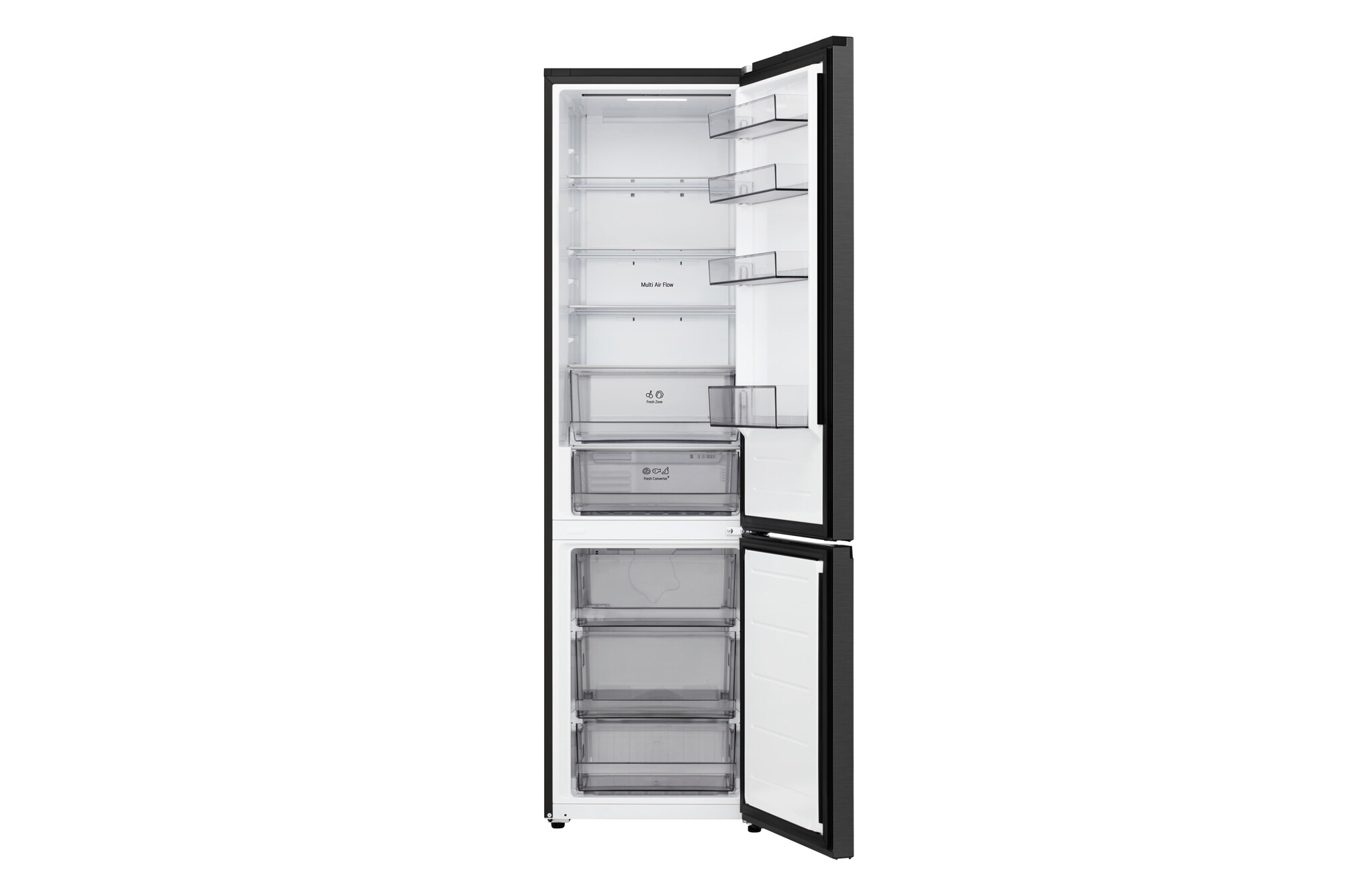 LG Kühl-/Gefrierkombination GBBSJ2CCEP schwarz B/H/T: ca. 59,7x203x67,4 cm