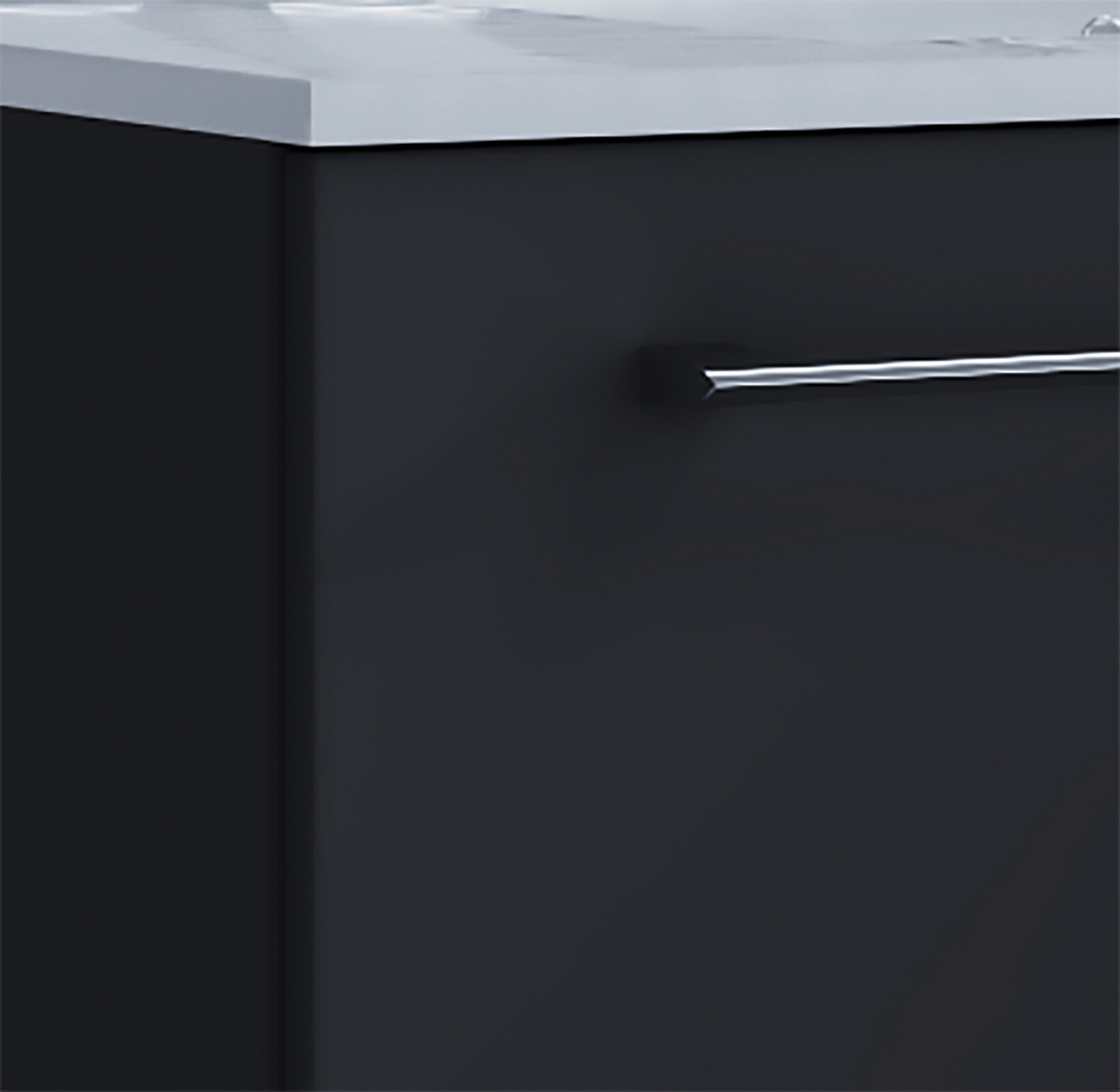 Badblock 2tlg-Badinos schwarz weiß B/H/T: ca. 80x50x46 cm