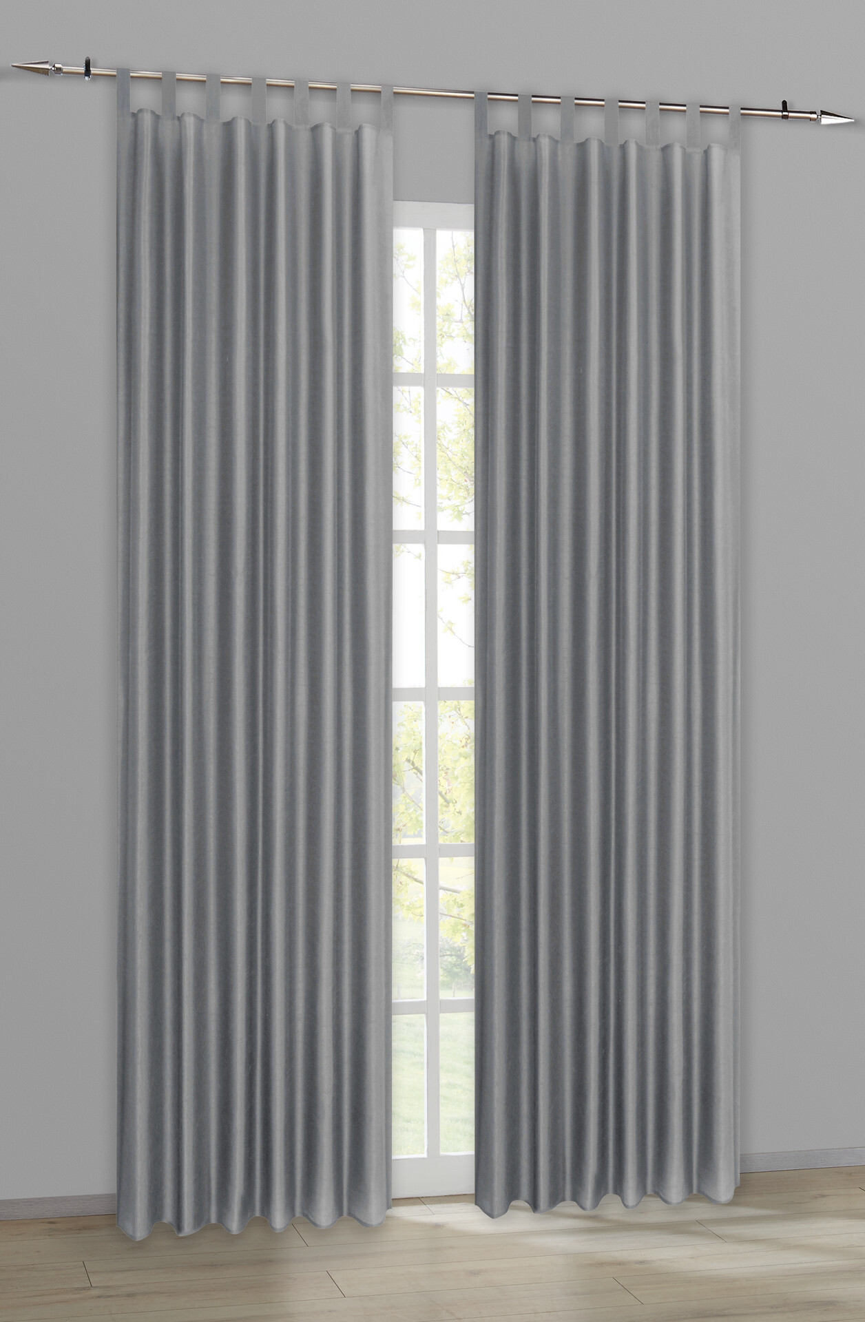 ACUS design collection Kombivorhang Pure grau B/L: ca. 140x245 cm