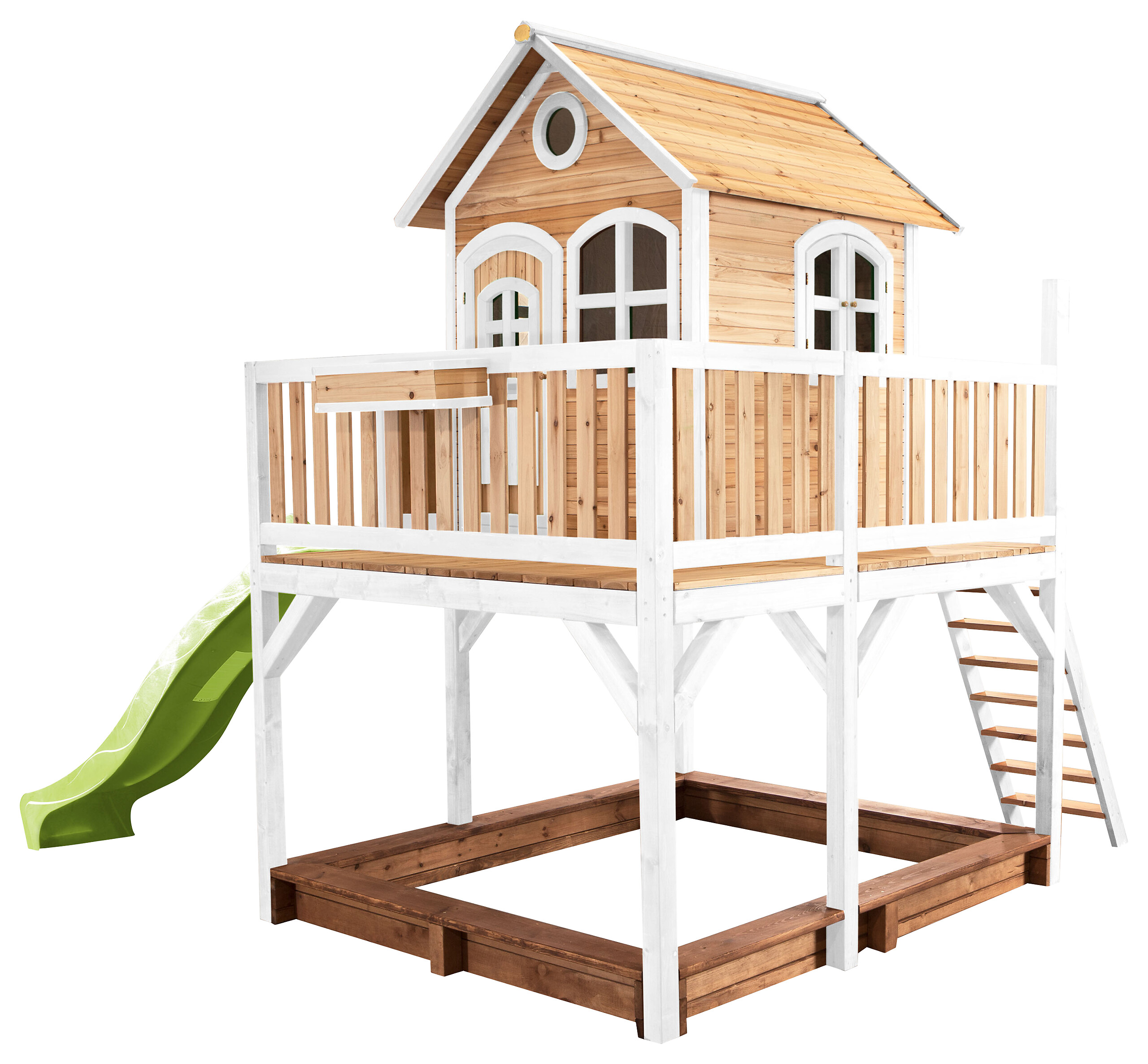 AXI Spielhaus Liam braun B/H/L: ca. 377x291x255 cm