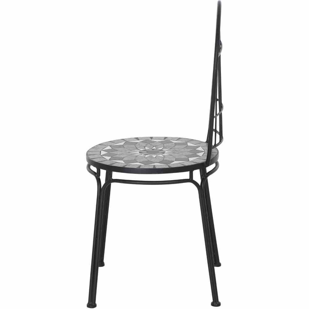 Gardamo Stapelstuhl COMO schwarz Stahl