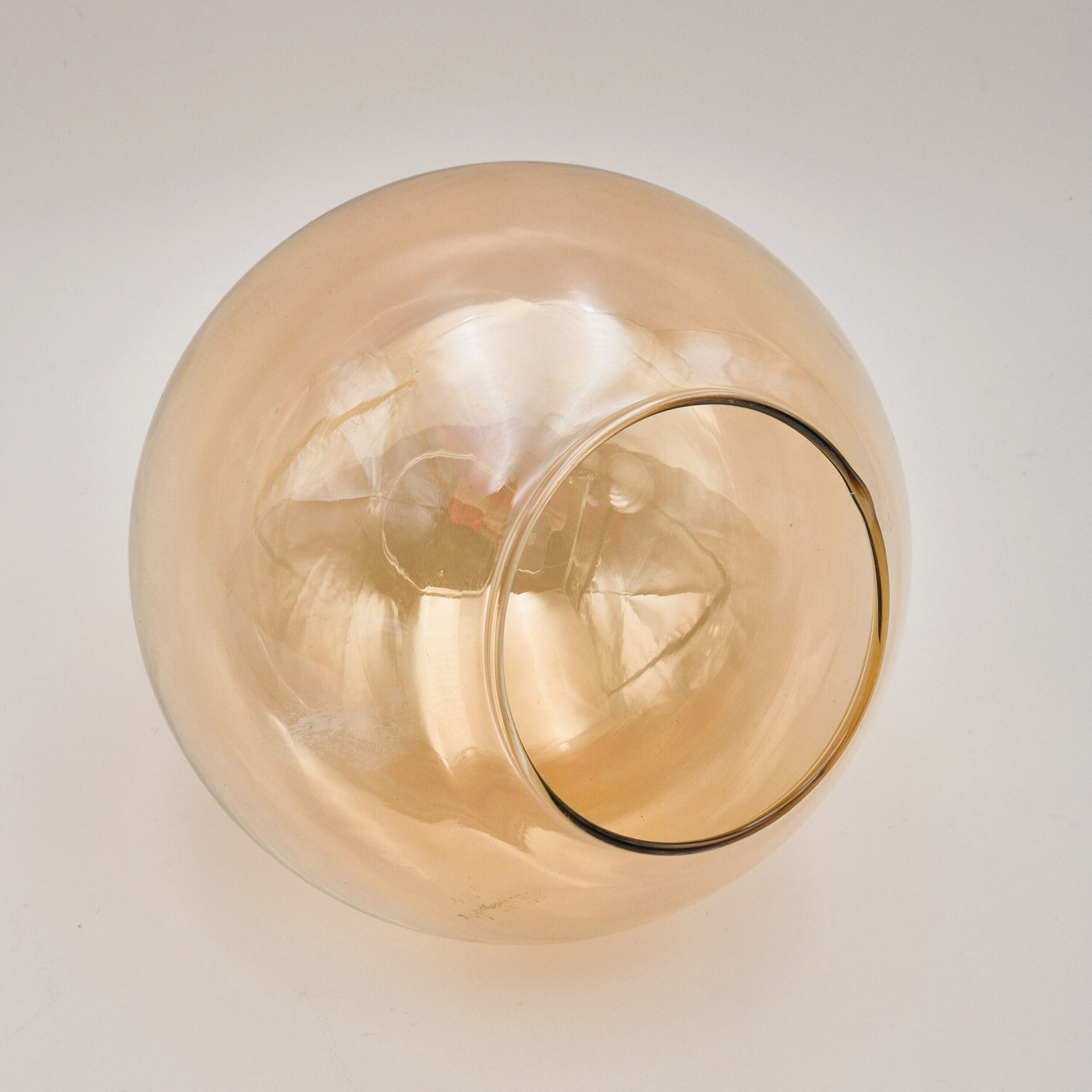 Lamkur Deckenleuchte Lilou gold Stahl Glas B/H/L: ca. 51x53x51 cm E14 6 Brennstellen