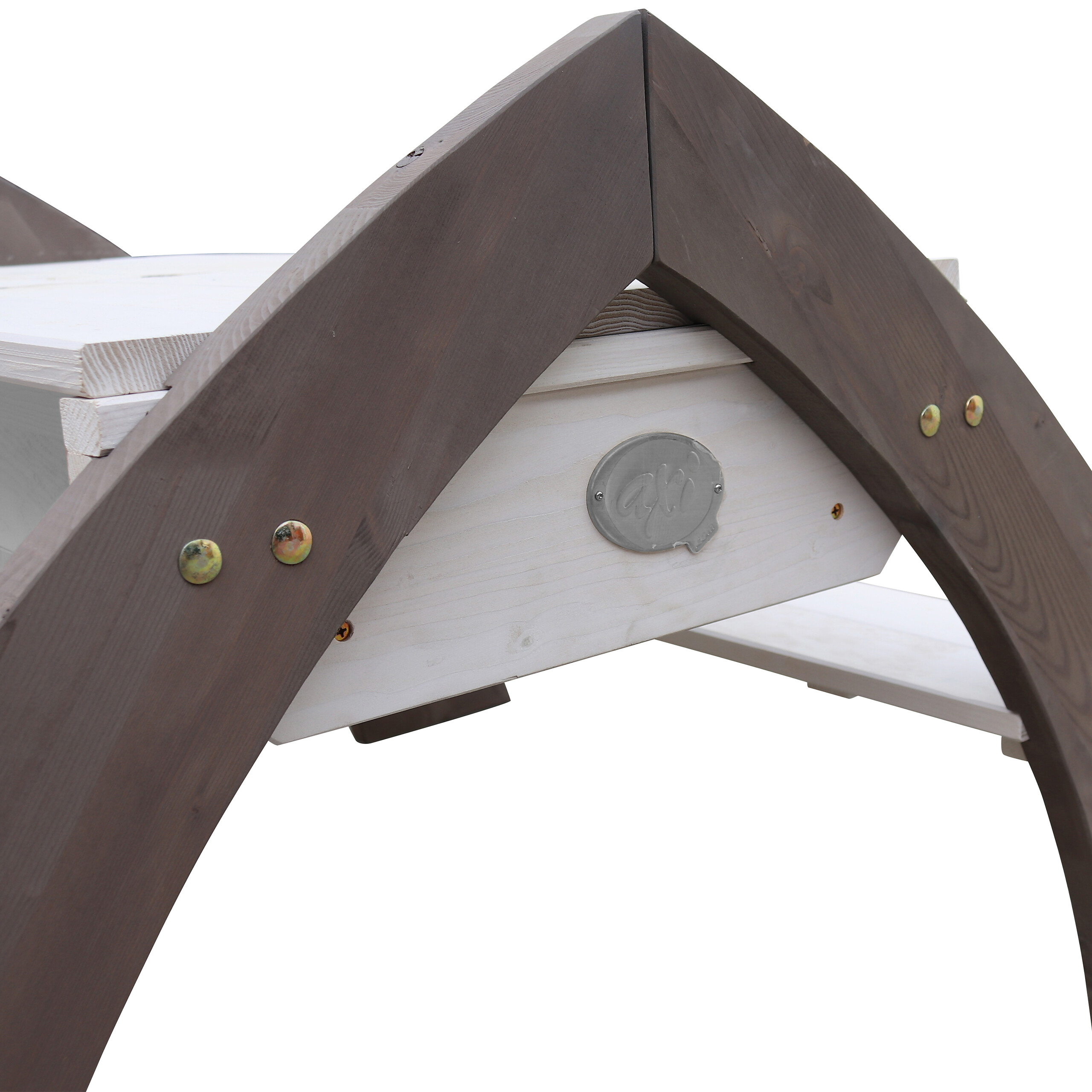 AXI Kinder-Picknicktisch Delta weiß B/H/L: ca. 119x65x98 cm