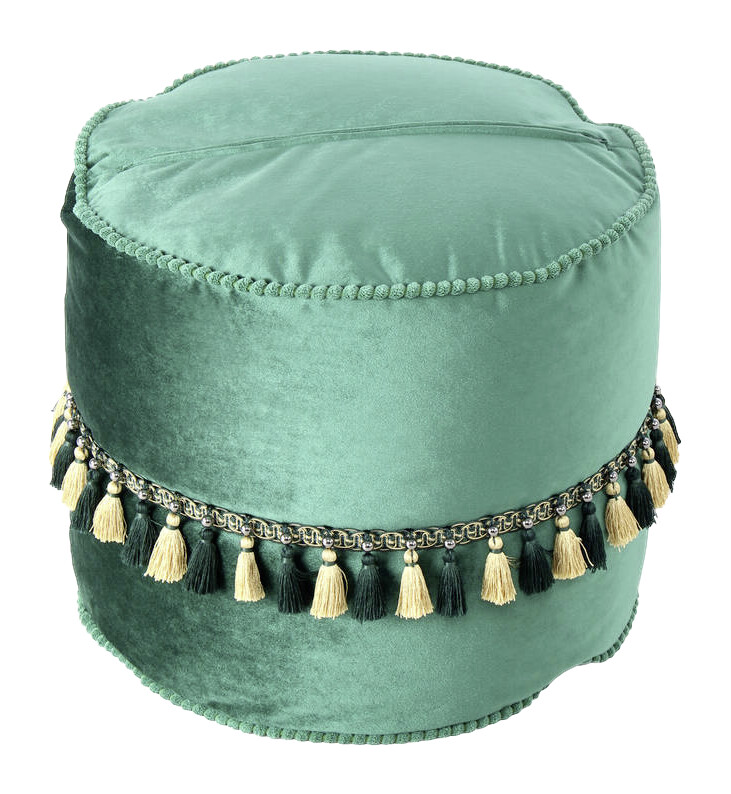 360 Living Hocker Taj Mahal 200 grün H/D: ca. 38x45 cm