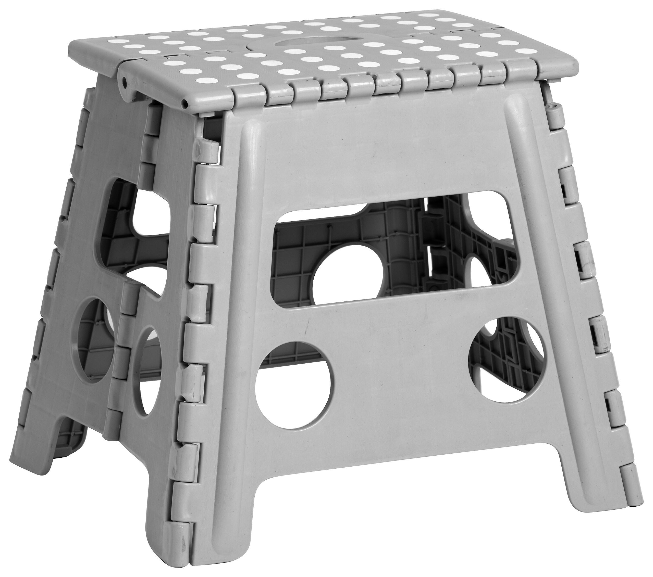 Zeller Klapphocker grau B/H/L: ca. 30x32x37 cm