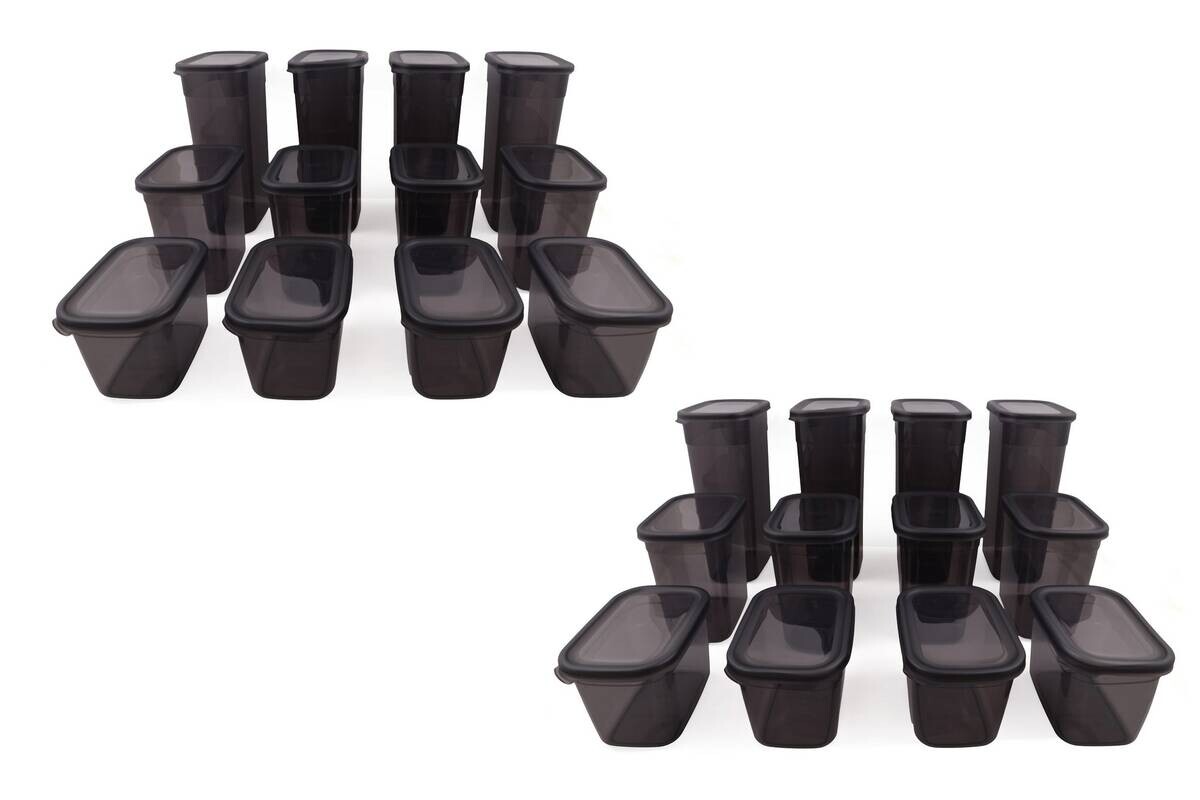 HermiaConcept Frischhaltebox-Set Marrakech 24-tlg. anthrazit