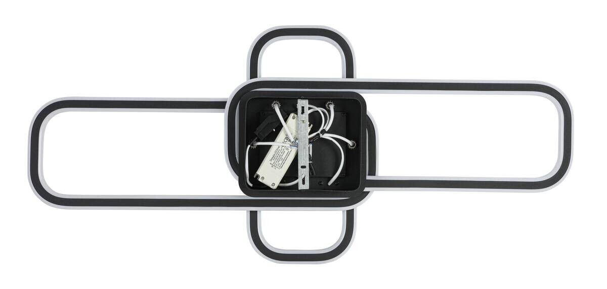 Nolo LED-Deckenleuchte Center schwarz Metall B/H/L: ca. 46x11x95 cm