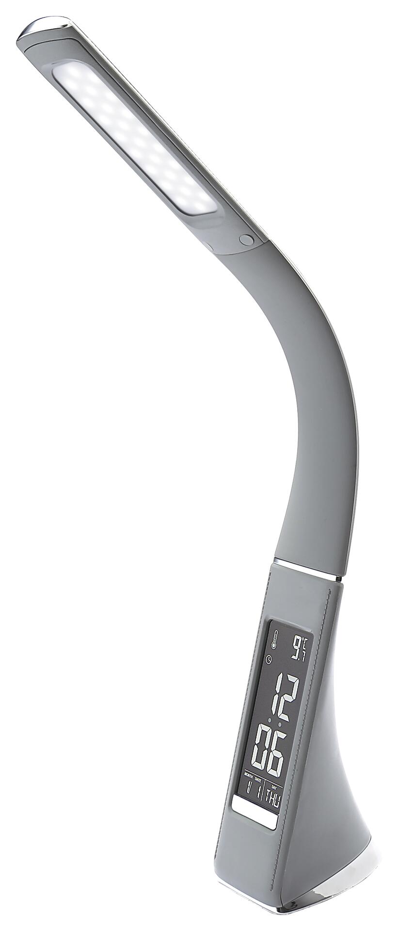 POCOline Schreibtischleuchte Elegance grau Kunststoff H: ca. 49 cm