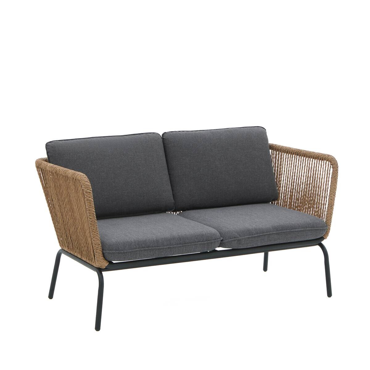 POCOline Gartensitzgruppe Verona dunkelgrau Stahl