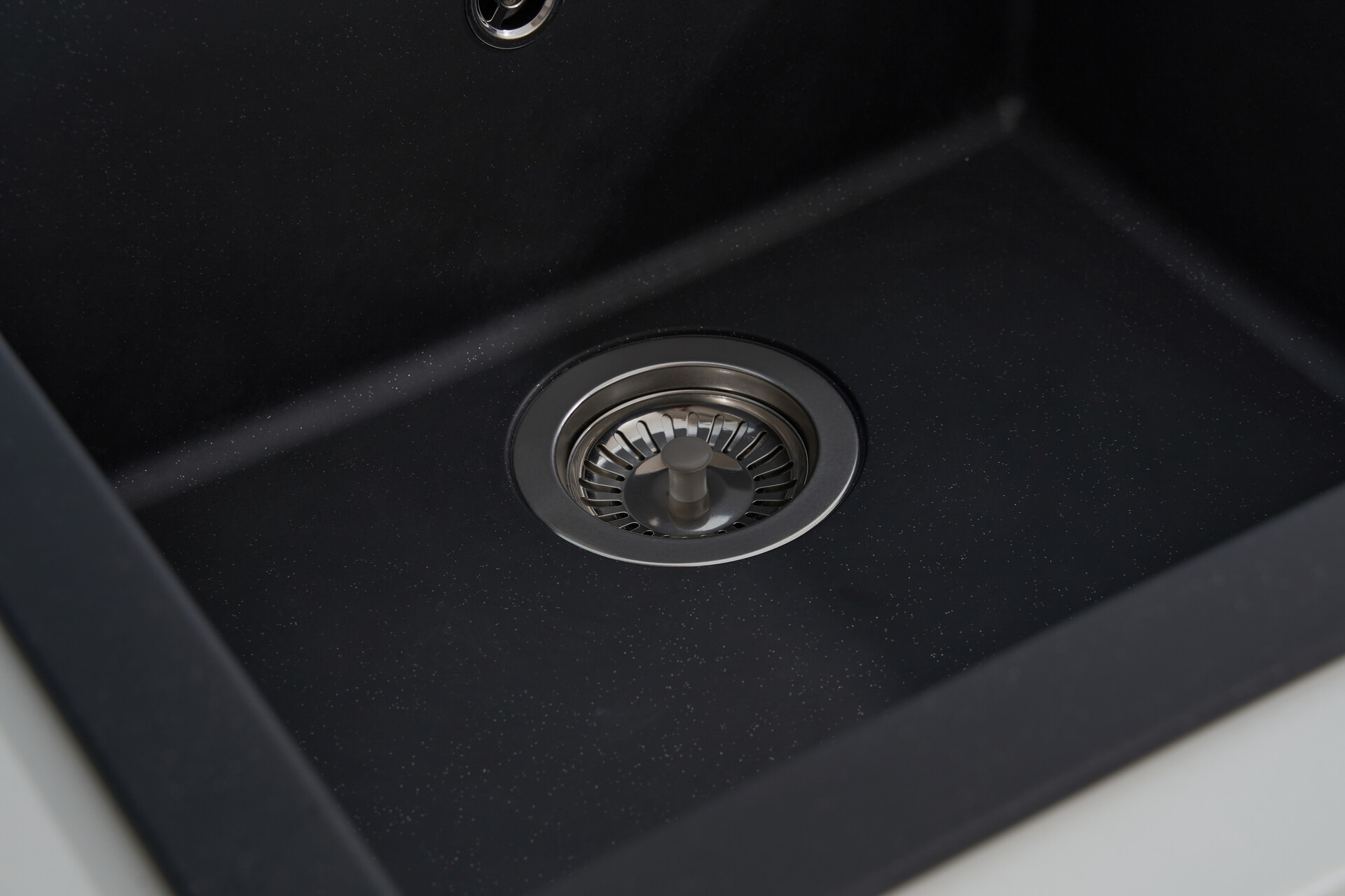 Respekta Einbauspüle Ohio 50 x 44 S schwarz Mineralite B/H/T: ca. 44x19x50 cm