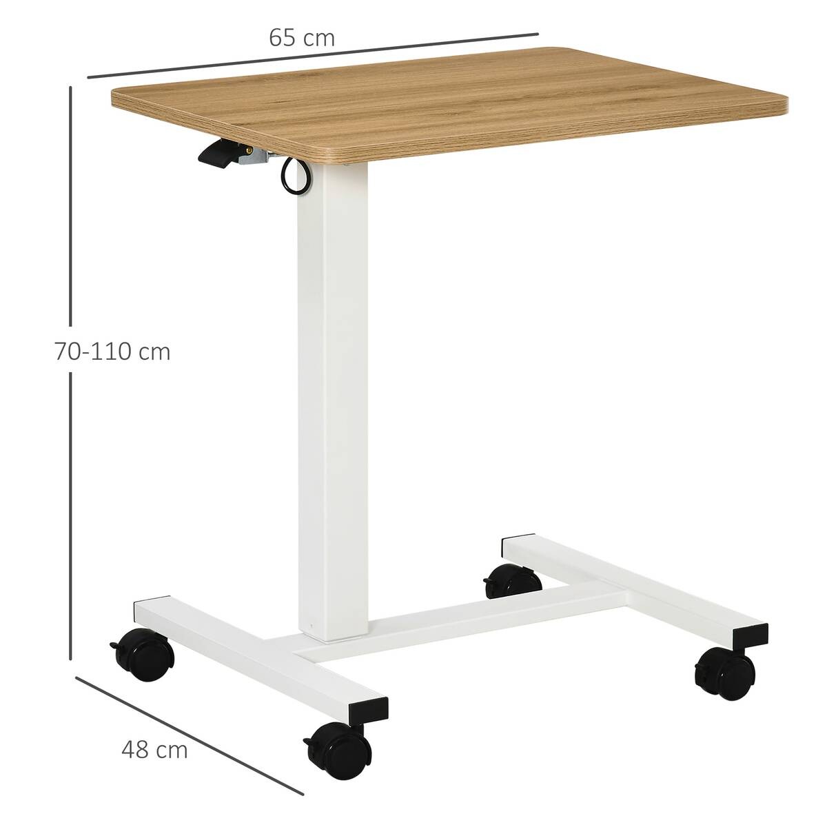 Schreibtisch 920-080 natur Holz Nachbildung weiß B/H/T: ca. 65x110x48 cm