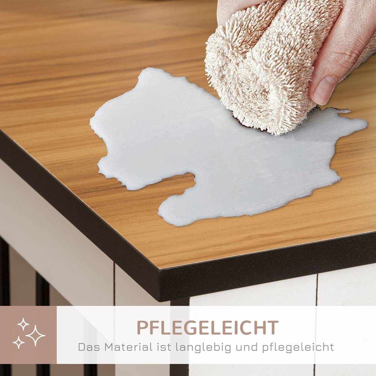 PawHut Hundekäfig weiß Spanplatte B/H/L: ca. 60x76x106 cm