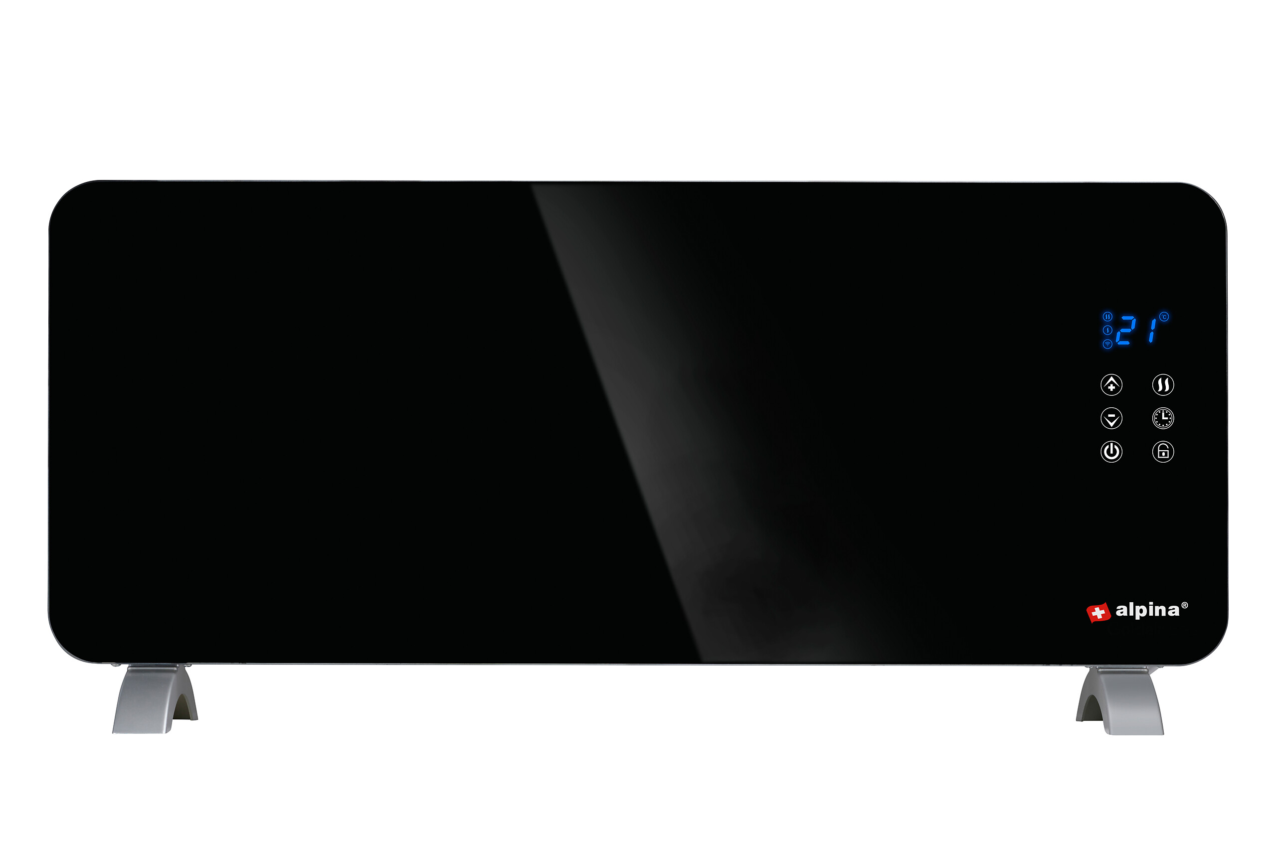 Konvektor schwarz B/H/L: ca. 13x47x96,5 cm ca. 1000 W