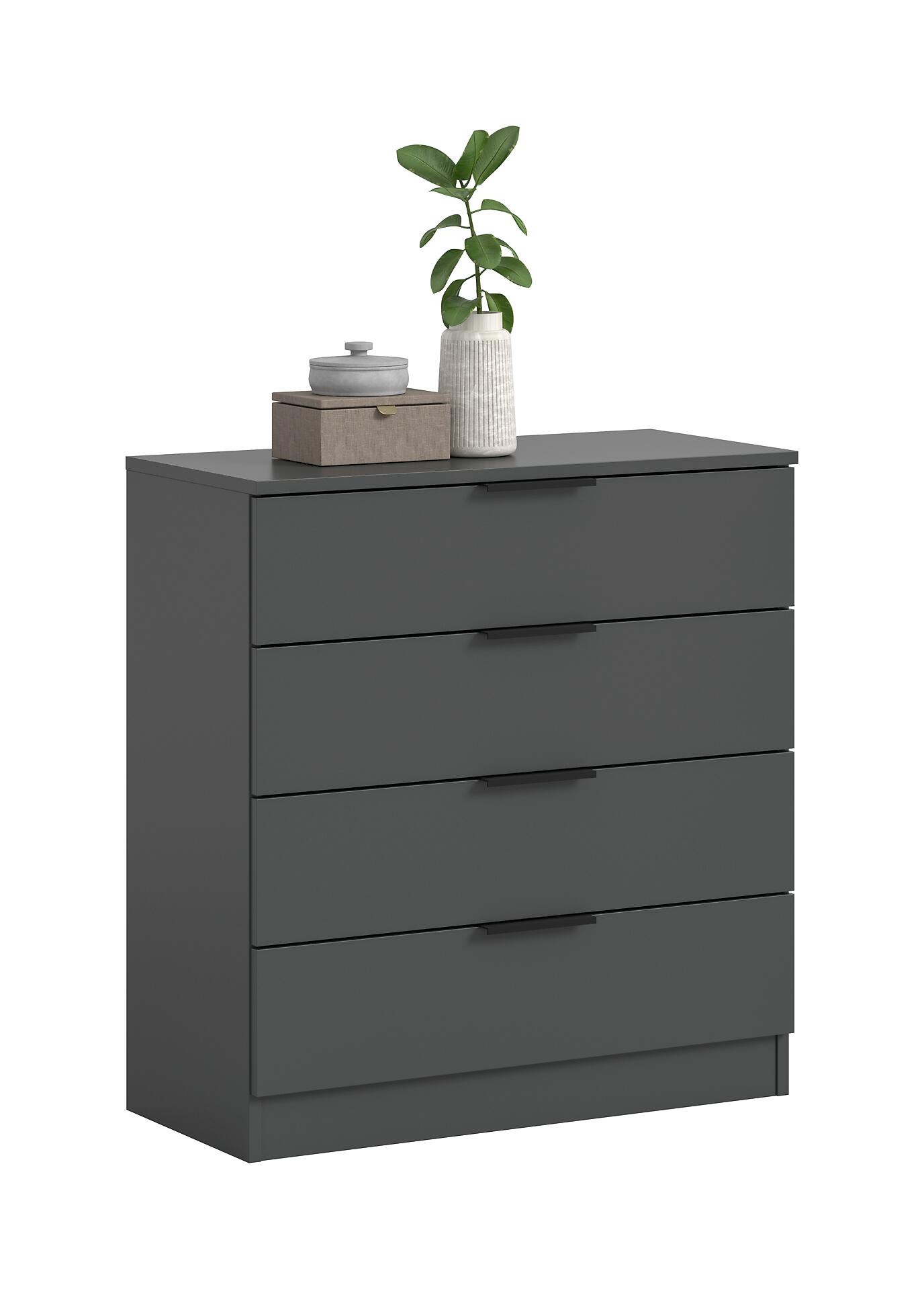 Kommode KOPENHAGEN anthrazit B/H/T: ca. 74x79x35 cm