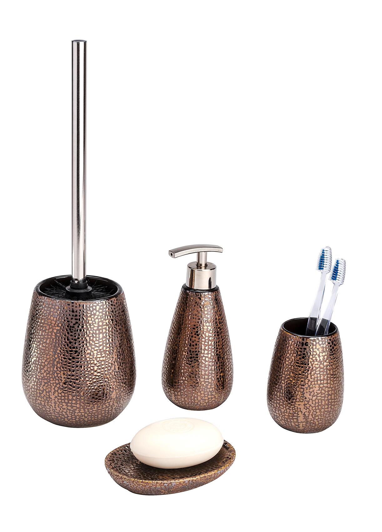 WENKO Seifenablage Marrakesh braun Keramik B/H/L: ca. 13,6x2x10 cm