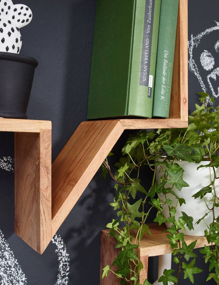 Wandregal natur B/H/T: ca. 50x49x13 cm