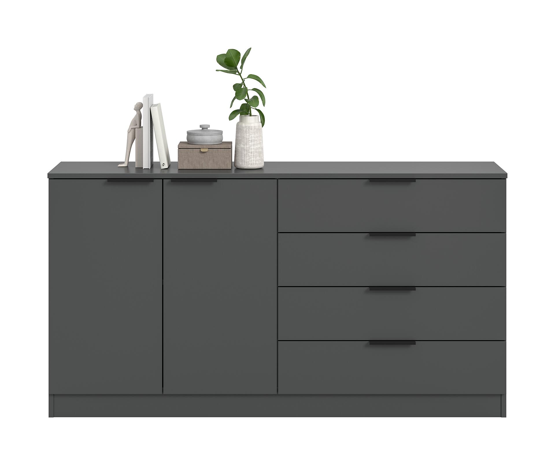 Kommode KOPENHAGEN anthrazit B/H/T: ca. 148x79x35 cm Kommode KOPENHAGEN anthrazit B/H/T: ca. 148x79x35 cm