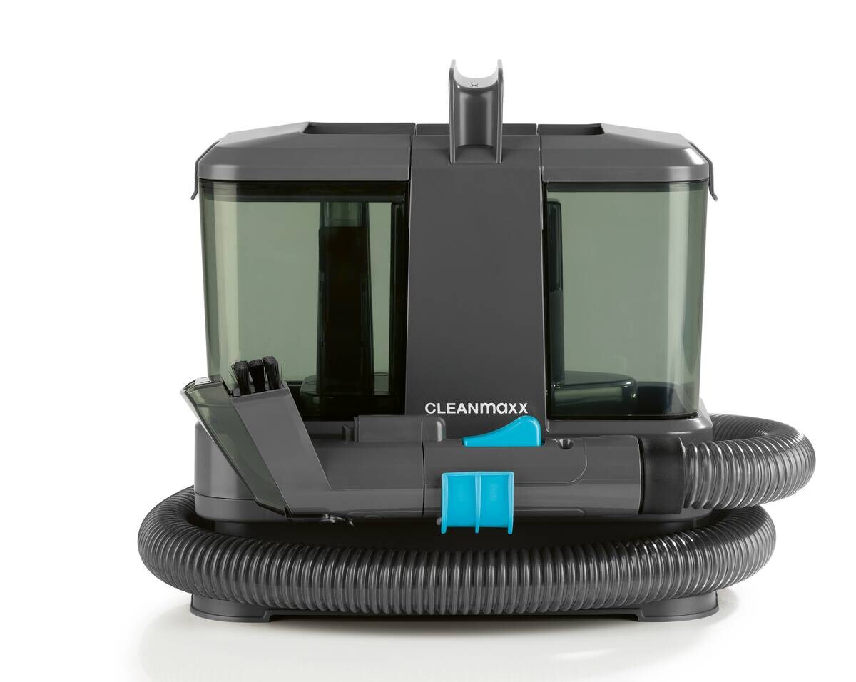 CLEANmaxx Polster -und Teppichreiniger 16382 grau blau Kunststoff B/H/L: ca. 22x27x26 cm ca. 330 W