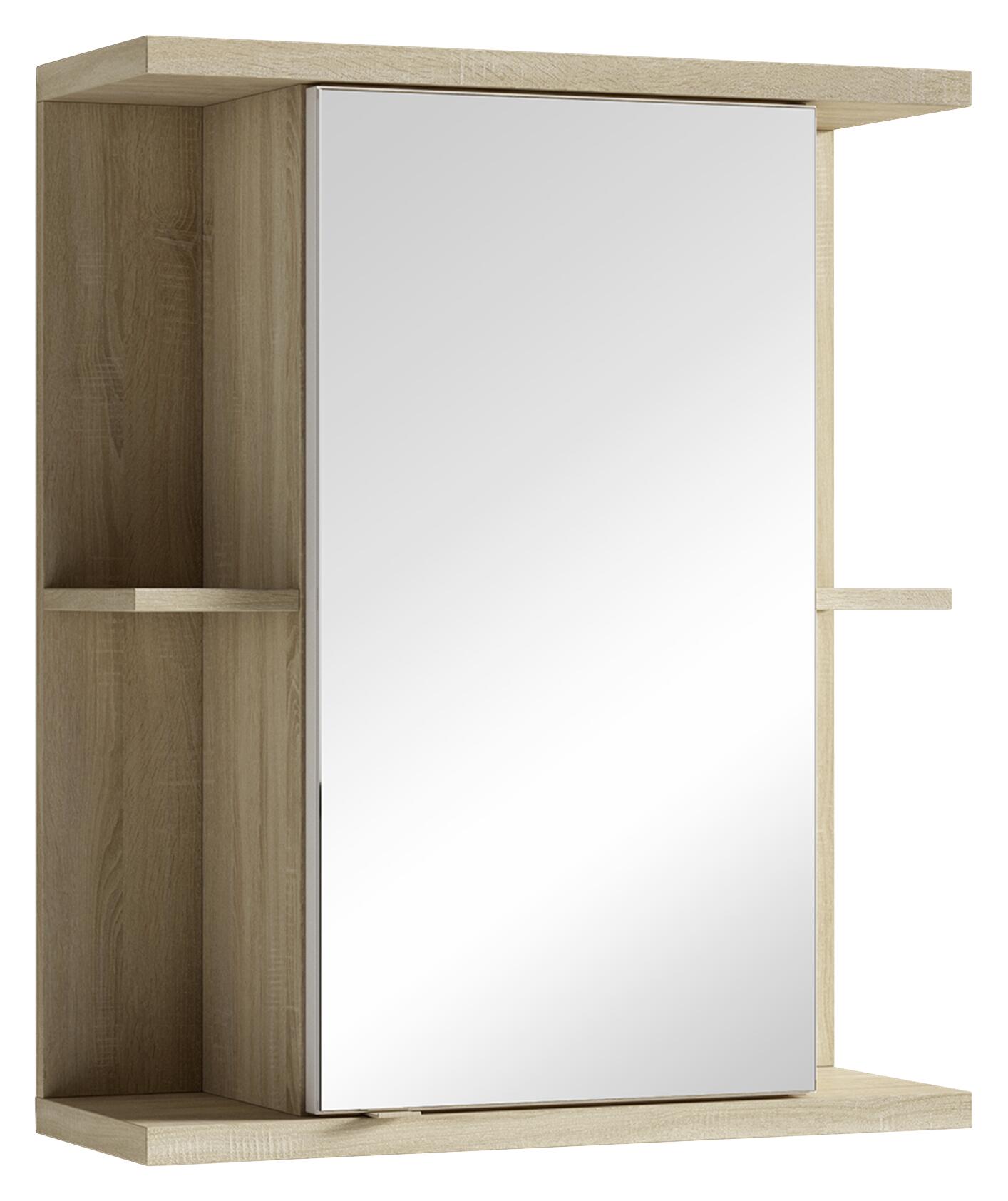 Spiegelschrank NEBRASKA Eiche Nachbildung B/H/T: ca. 60x70x25 cm