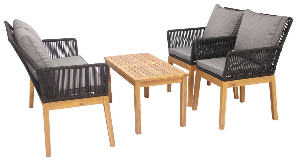 POCOline Gartensitzgruppe Tilos natur Akazie