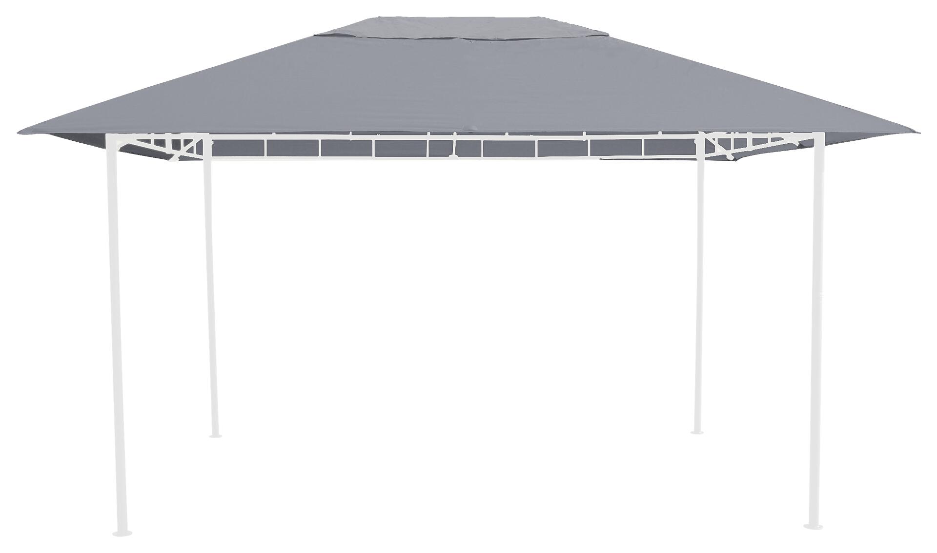 Grasekamp Ersatzdach für Pavillon Antik grau Polyester-Mischgewebe B/L: ca. 297x397 cm