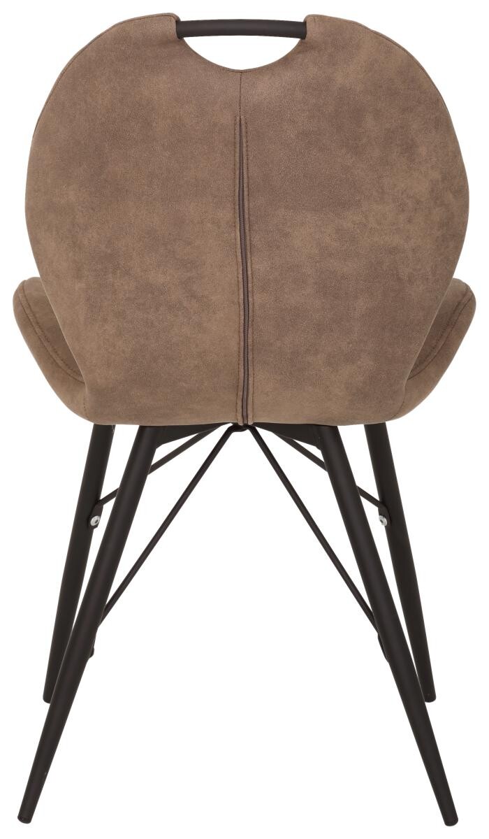 Stuhl Kate 4er Set schlamm Vintage Microfaser B/H/T: ca. 50x86x56 cm