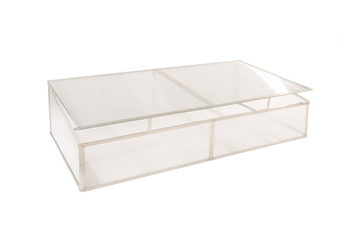 Westmann Frühbeetaufsatz Genus silber B/H/L: ca. 165x29x85 cm