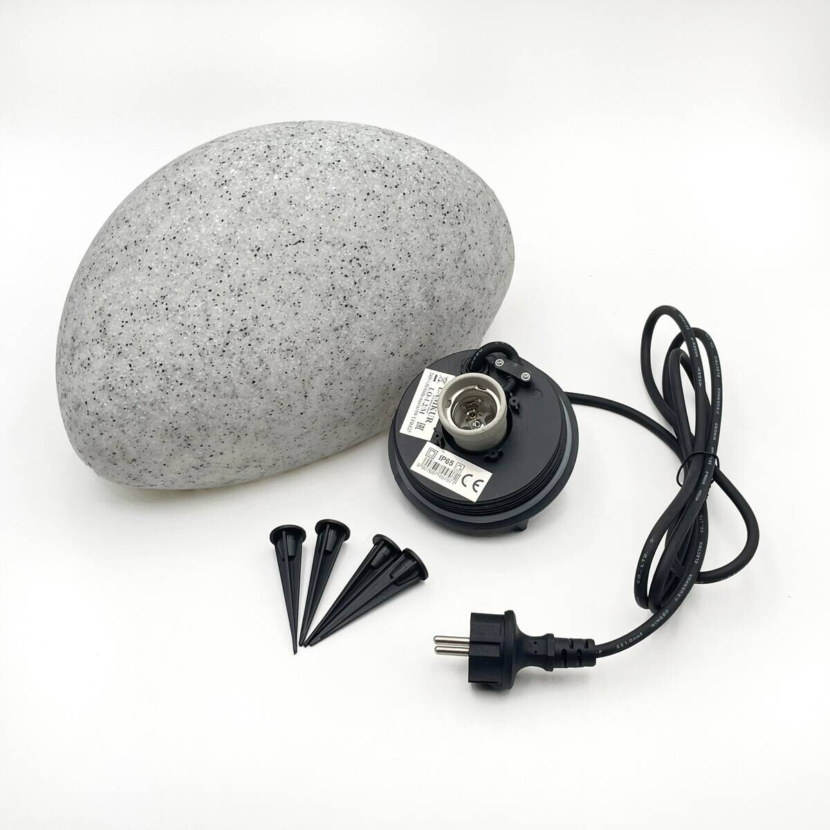 Außenleuchte stein B/H/L: ca. 20x33x20 cm