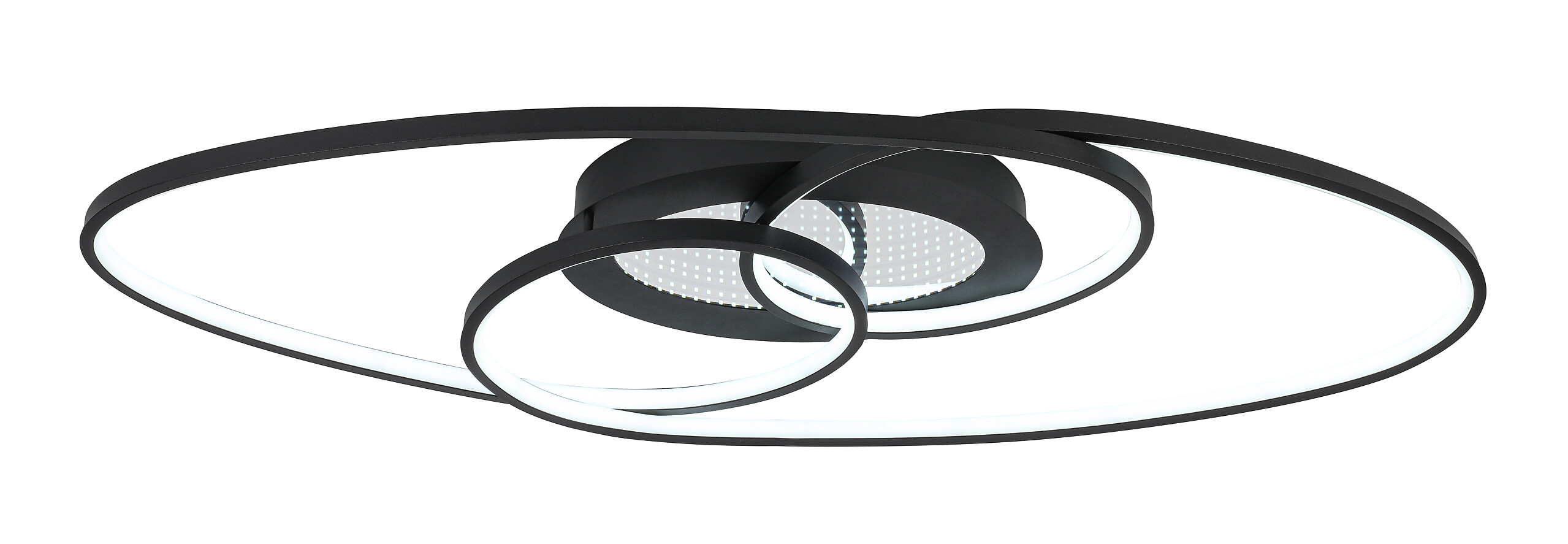 Nolo LED-Deckenleuchte Flow schwarz Metall B/H/L: ca. 30x7,5x85 cm