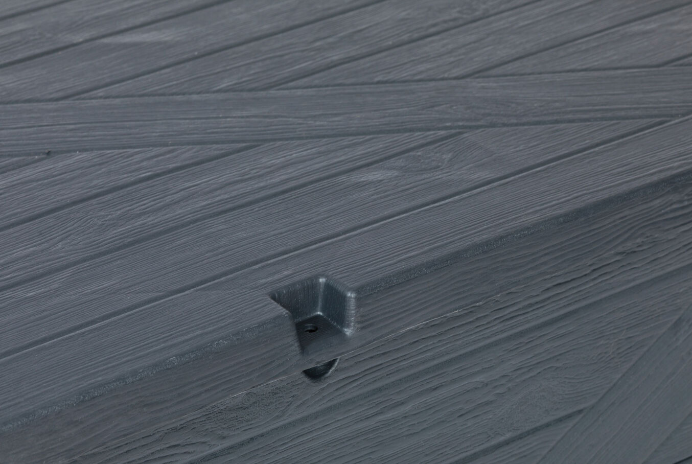 Toomax Aufbewahrungsbox Wood anthrazit Kunststoff B/H/L: ca. 63x56x120 cm