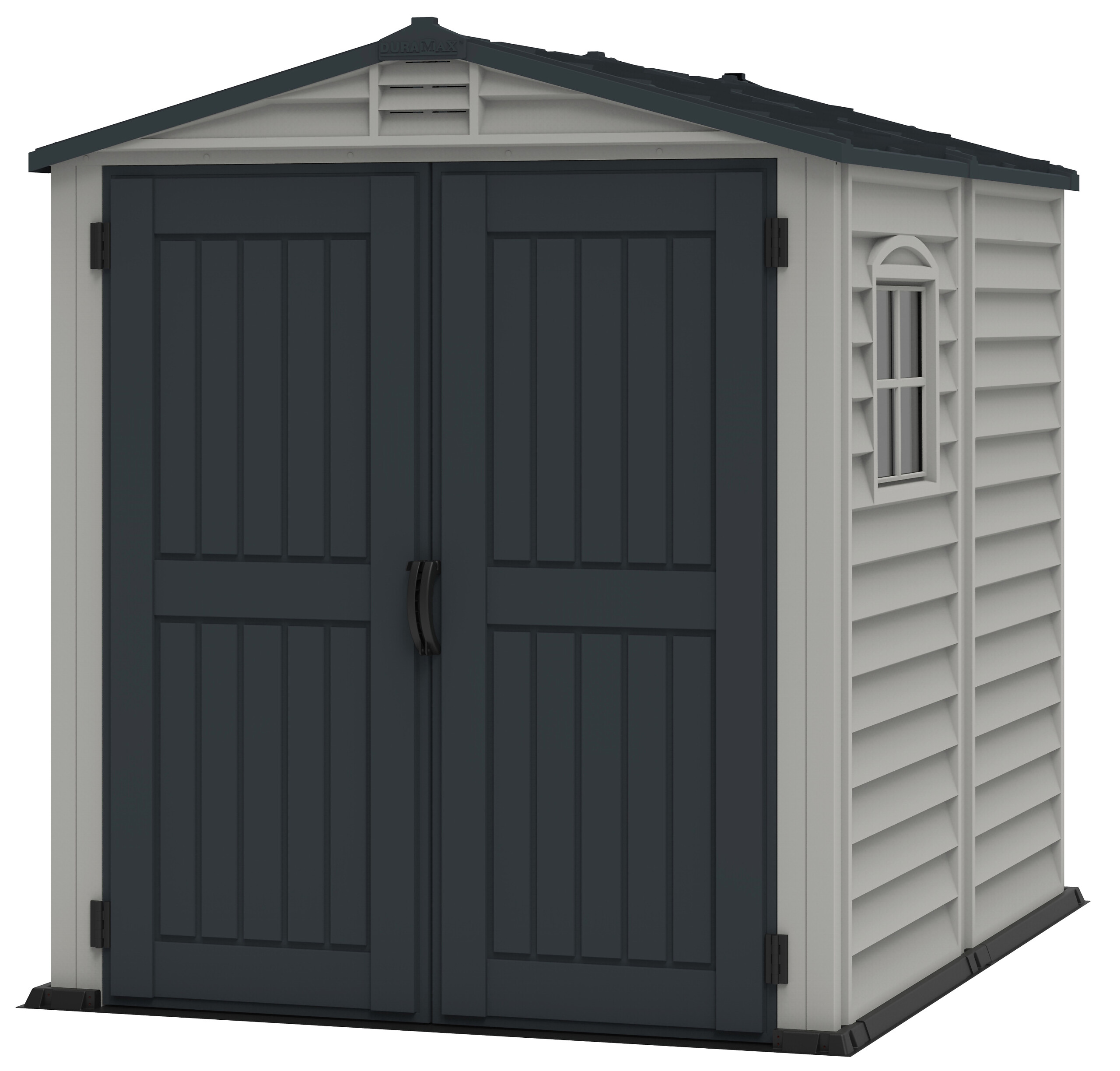 VCM Gerätehaus grau B/H/L: ca. 186x213x190 cm