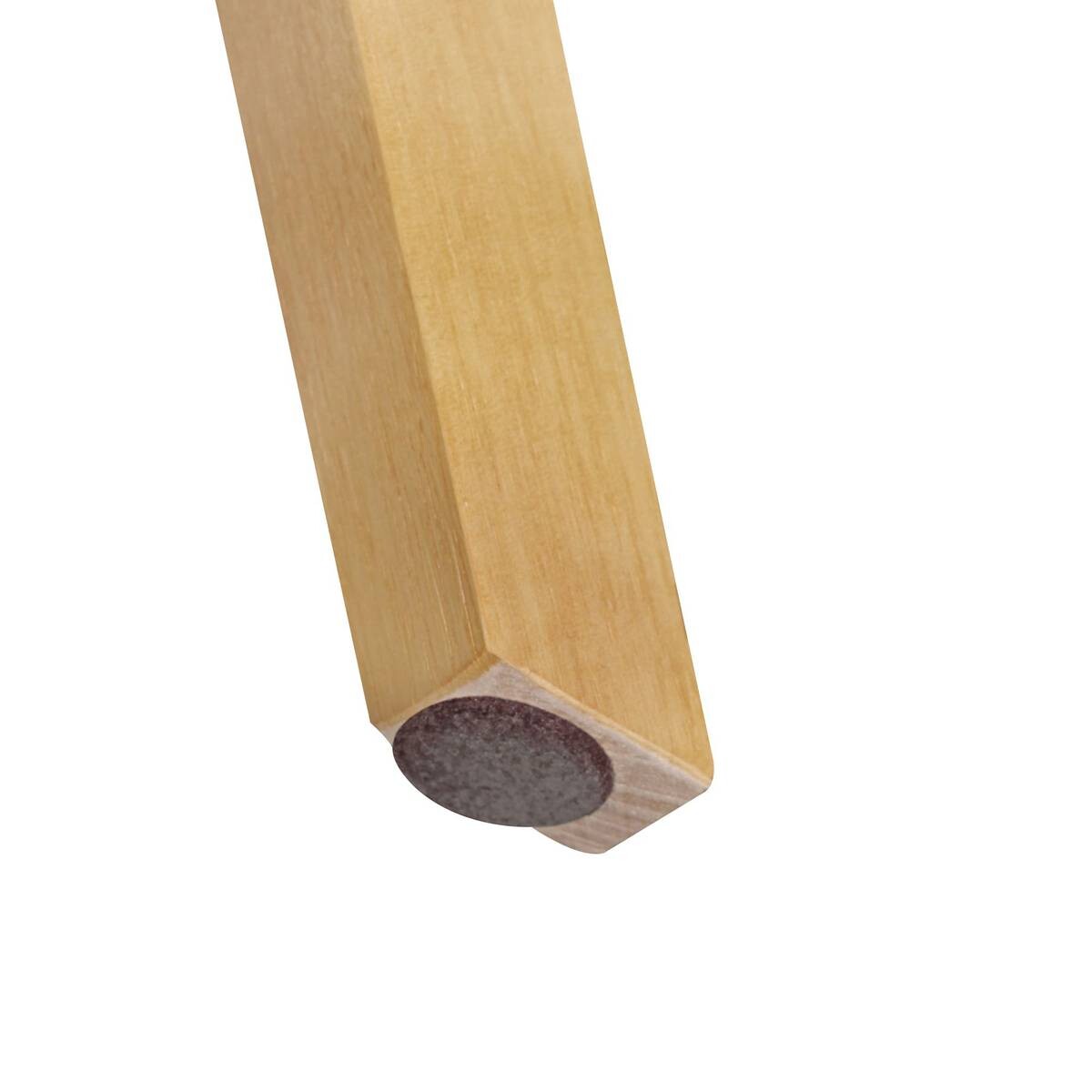 Stuhl 2er-Set weiß grau natur Kunststoff Echtholz Leinen B/H/T: ca. 49x87x52 cm