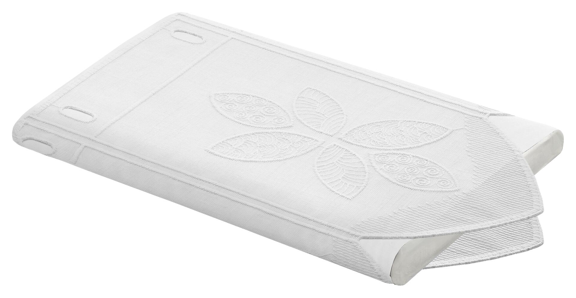 Scheibengardinen-Meterware weiß H: ca. 30 cm