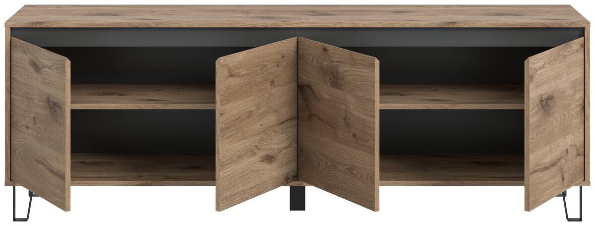 TV-Lowboard Balton Oak Eiche Viking Nachbildung B/H/T: ca. 184x67x40 cm