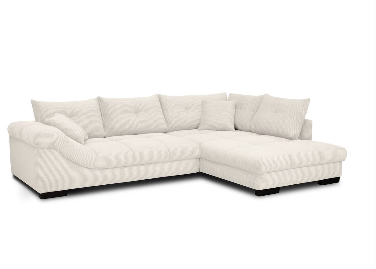 Ecksofa natur Microfaser B/H/T: ca. 318x92x227 cm