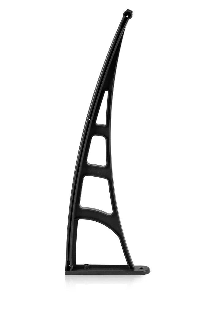 Brosplast Vordach schwarz B/H/L: ca. 120x23x70 cm