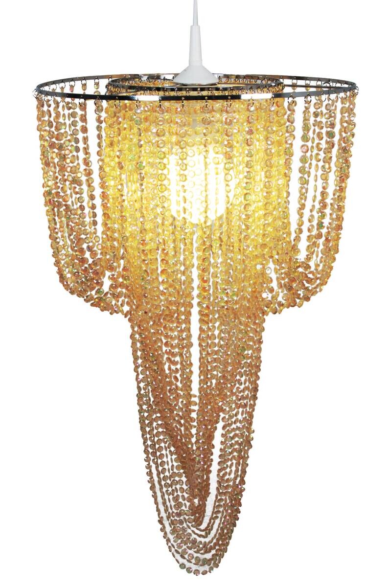 Näve Leuchten Pendelleuchte 6032211 beige Kunststoff Metall B/H/T: ca. 40x67x40 cm E27 1 Brennstellen