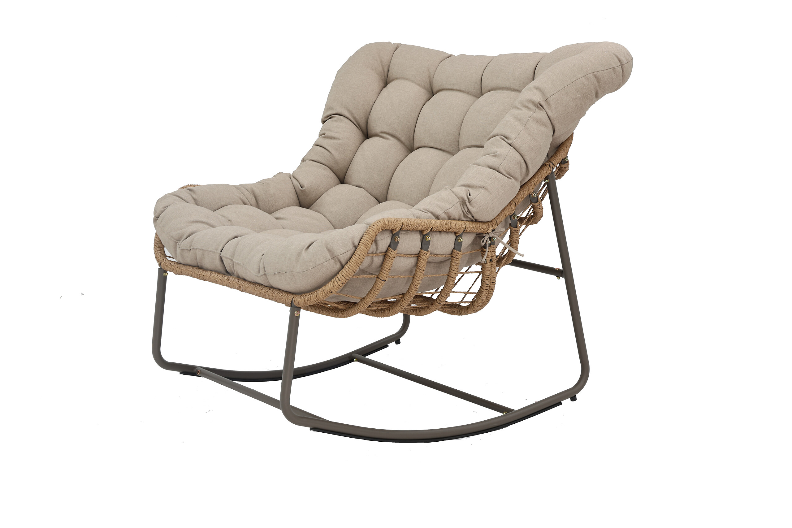 POCOline Gartenstuhl braun Stahl