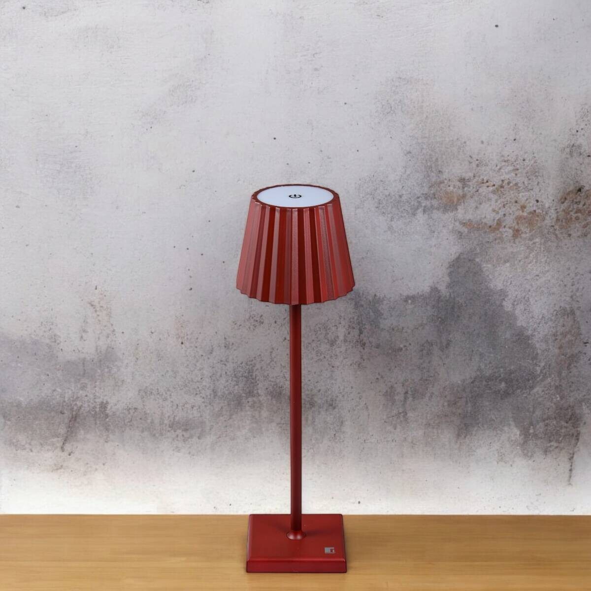 BERGNER LED-Tischleuchte Maroon rot B/H: ca. 11,6x38 cm