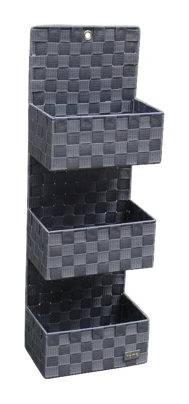 POCOline Wandkorb grau Nylon B/H/L: ca. 15x75x25 cm