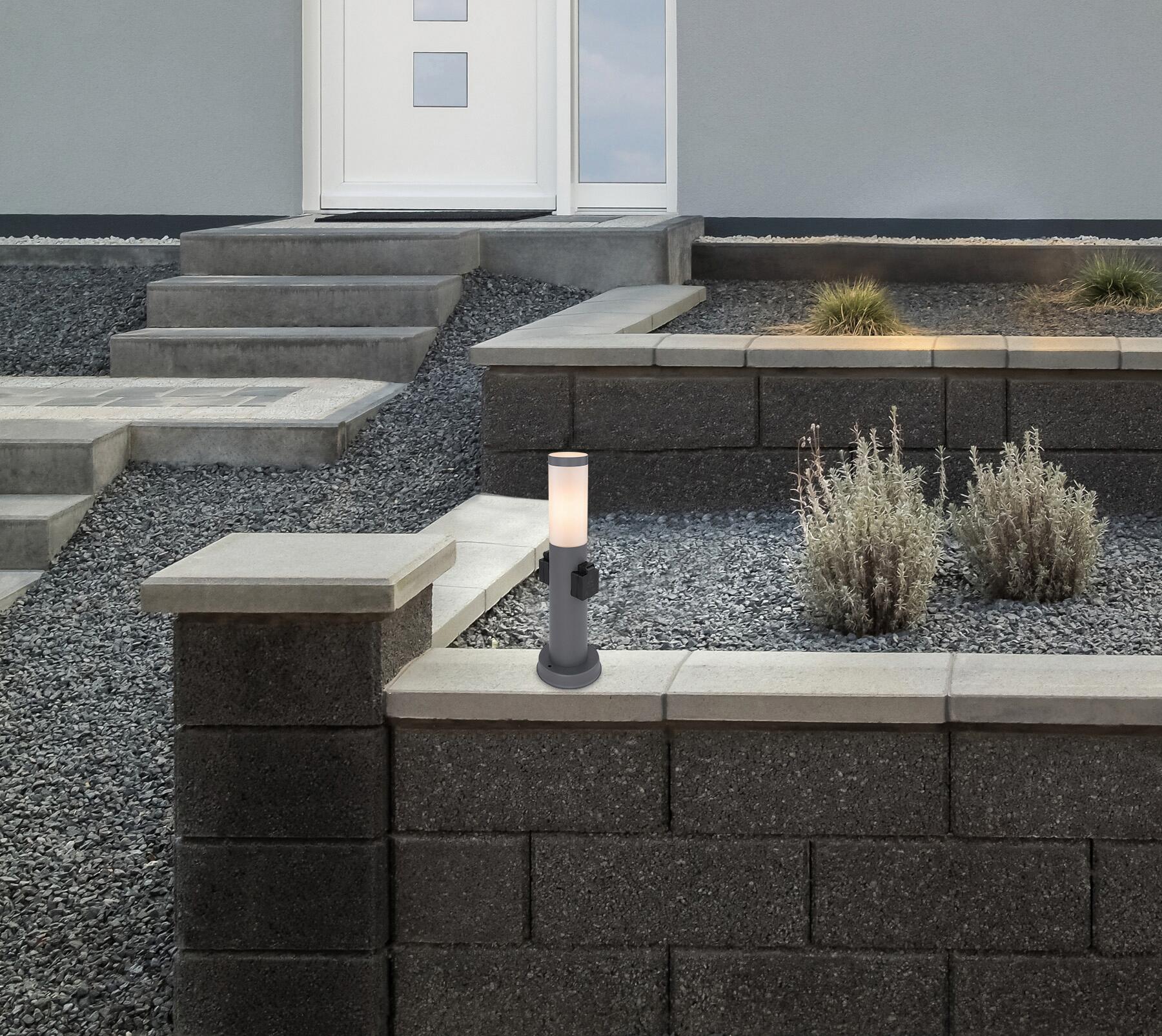 Außenleuchte 3158AK anthrazit H/D: ca. 45x12,7 cm