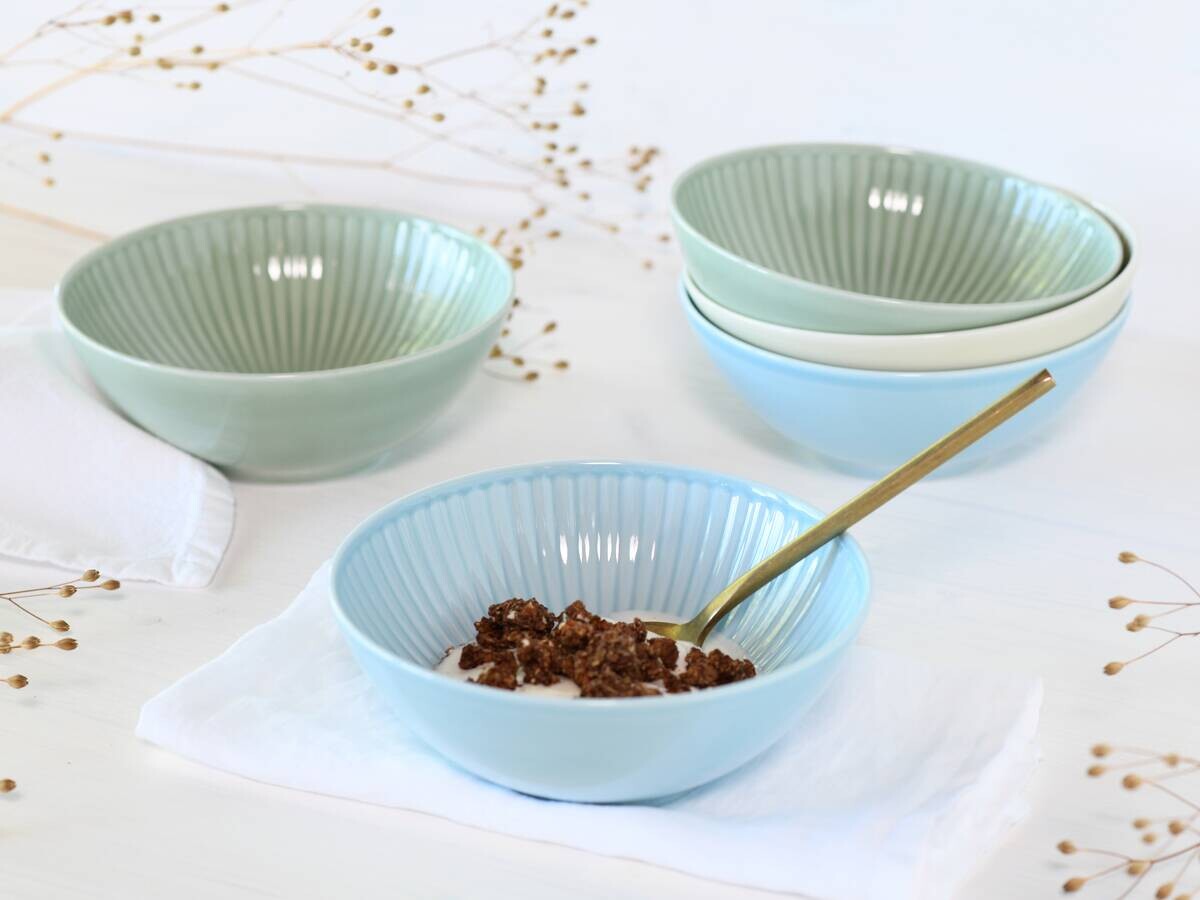 CreaTable Tafelservice Valencia bunt Porzellan 18 tlg.