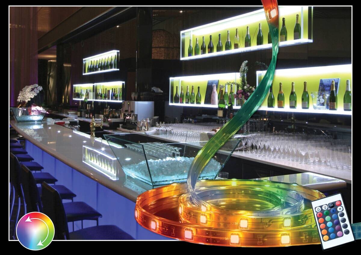 Näve Leuchten LED-Streifen bunt Kunststoff B/H/T: ca. 500x0,3x1 cm