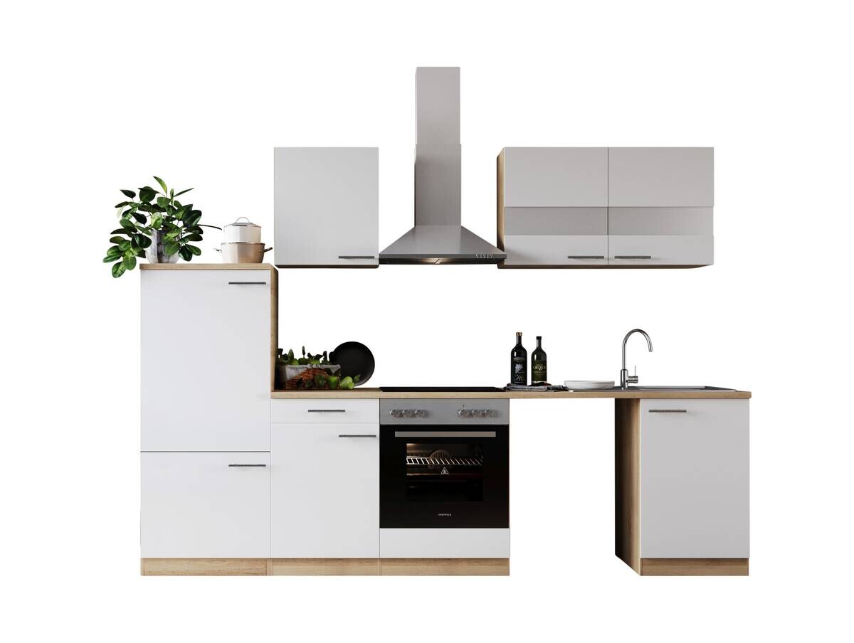 Respekta Küchenblock Merle weiß B/H/T: ca. 280x200x60 cm